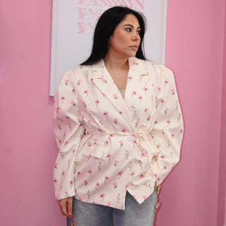 FLOWER NUDE COAT