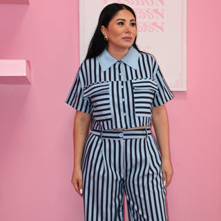 STRIPE PANT SET