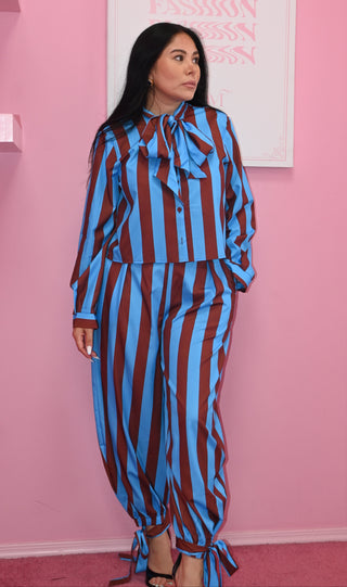 STRIPE BROWN SET