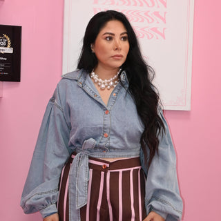 CROP DENIM JACKET