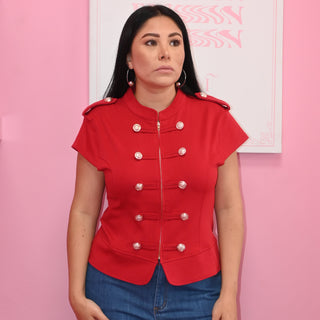 RED NAPOLEON SHIRT