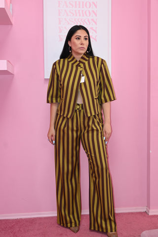 COAT STRIPE SET