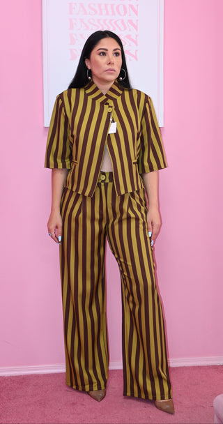COAT STRIPE SET