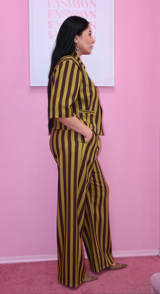 COAT STRIPE SET
