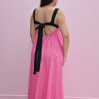 VESTIDO ROSA/NEGRO