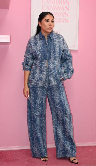 SNAKE PANT SET