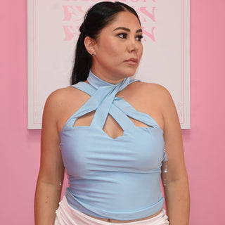 SATIN LICRA TOP