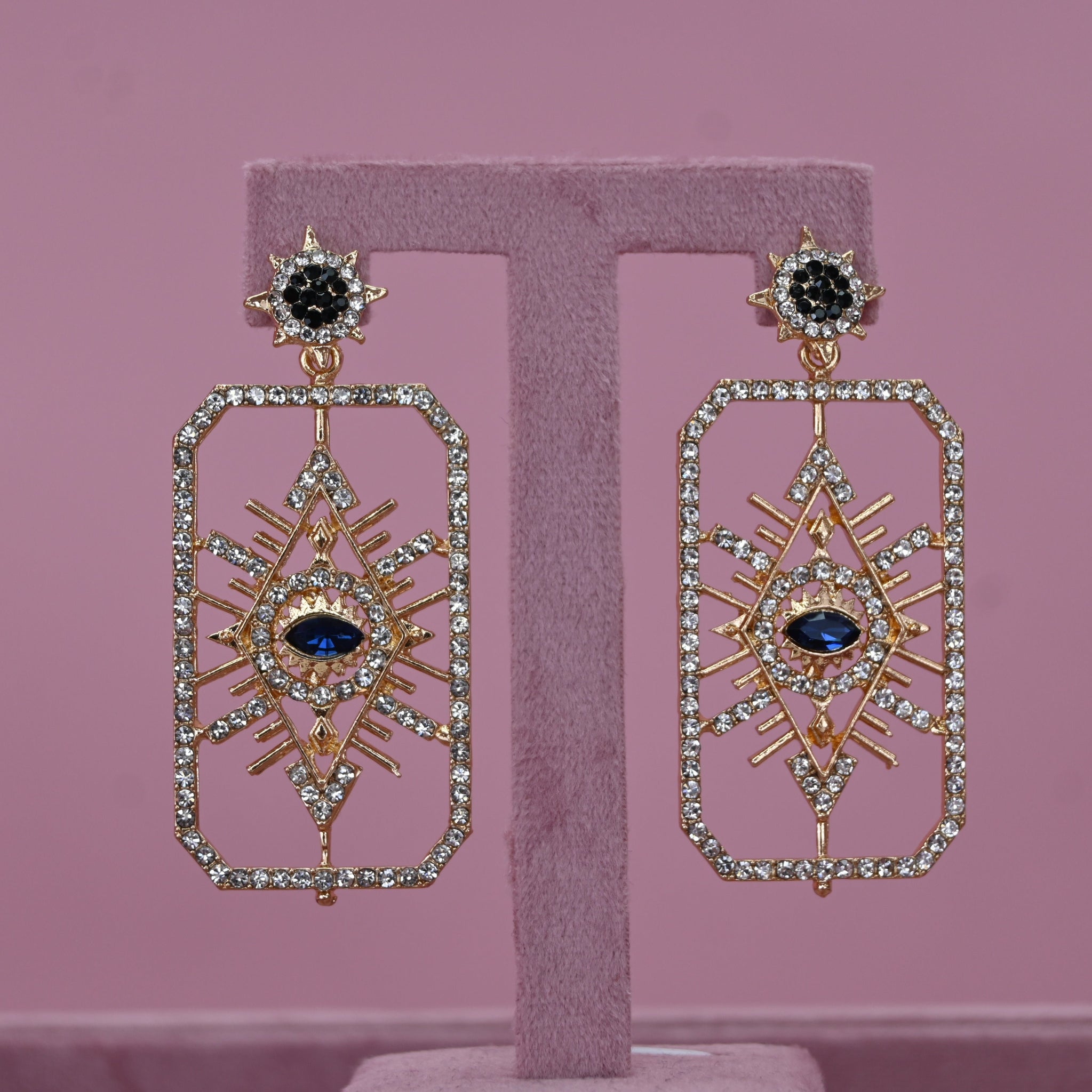 SQUARE EYE EARRINGS