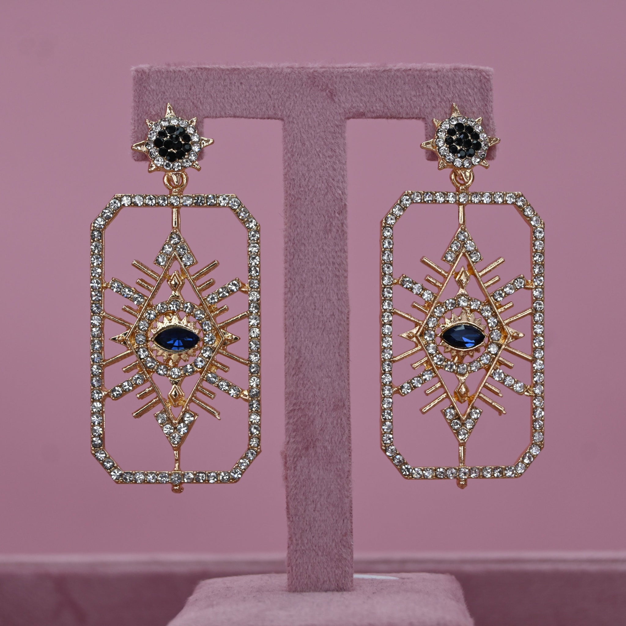 SQUARE EYE EARRINGS