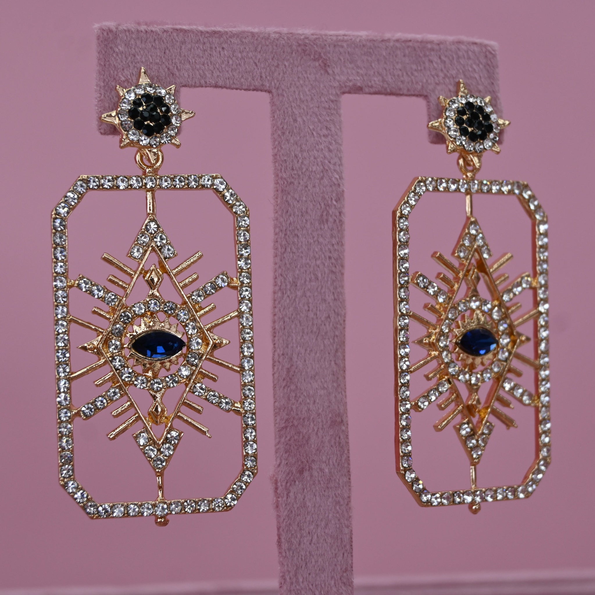 SQUARE EYE EARRINGS