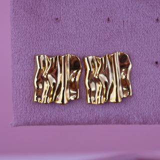SQUARE TEXTURE EARRINGS