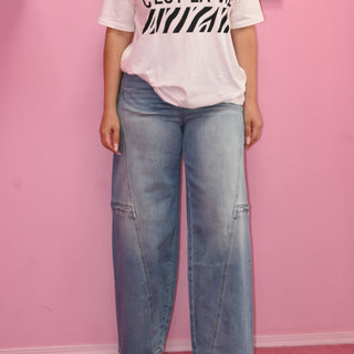 BARREL DENIM JEANS