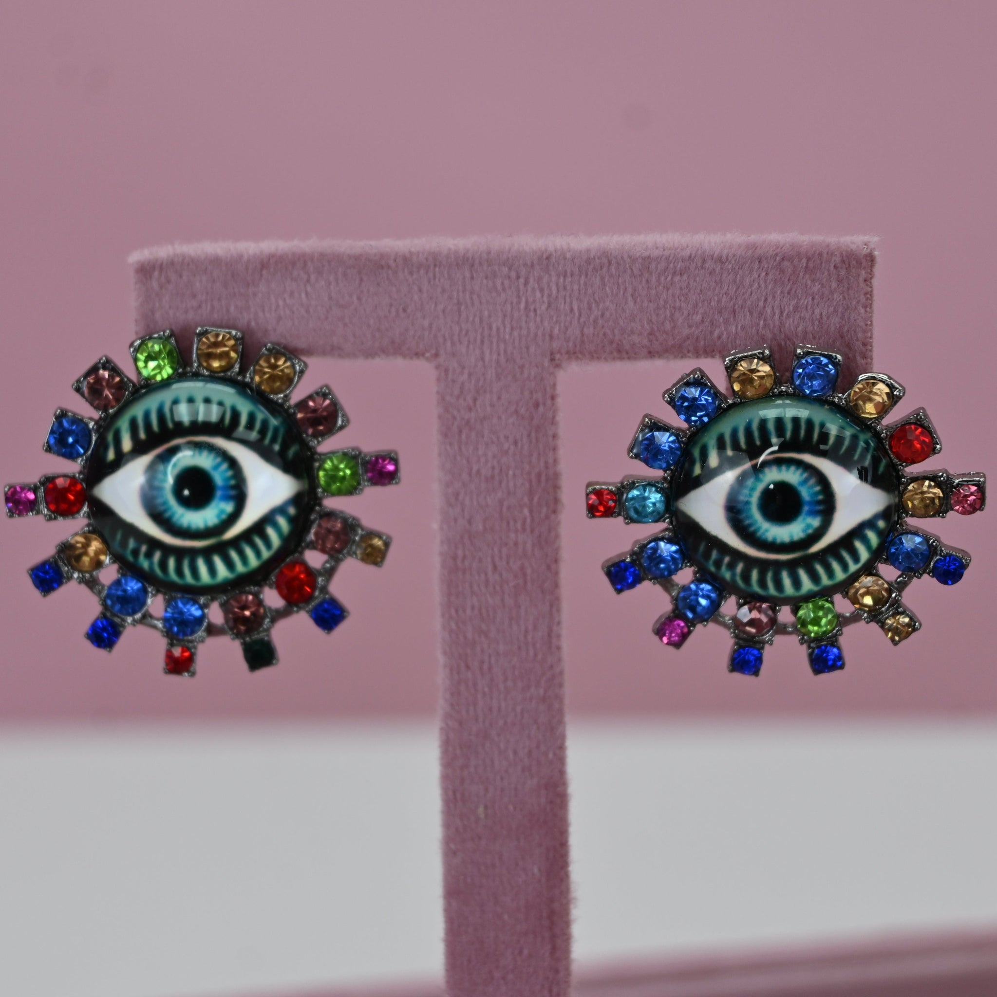 COLORFUL EYE EARRINGS