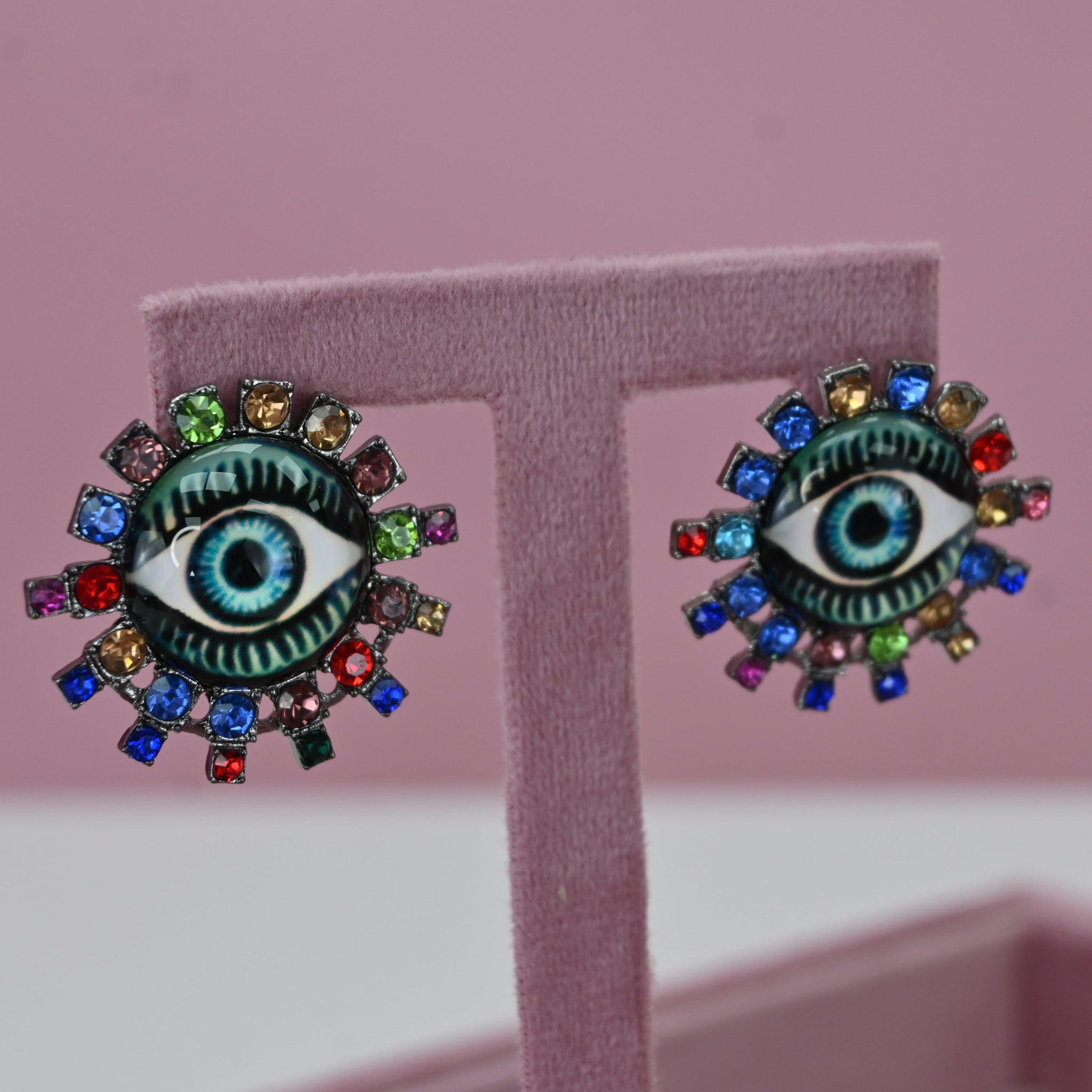 COLORFUL EYE EARRINGS