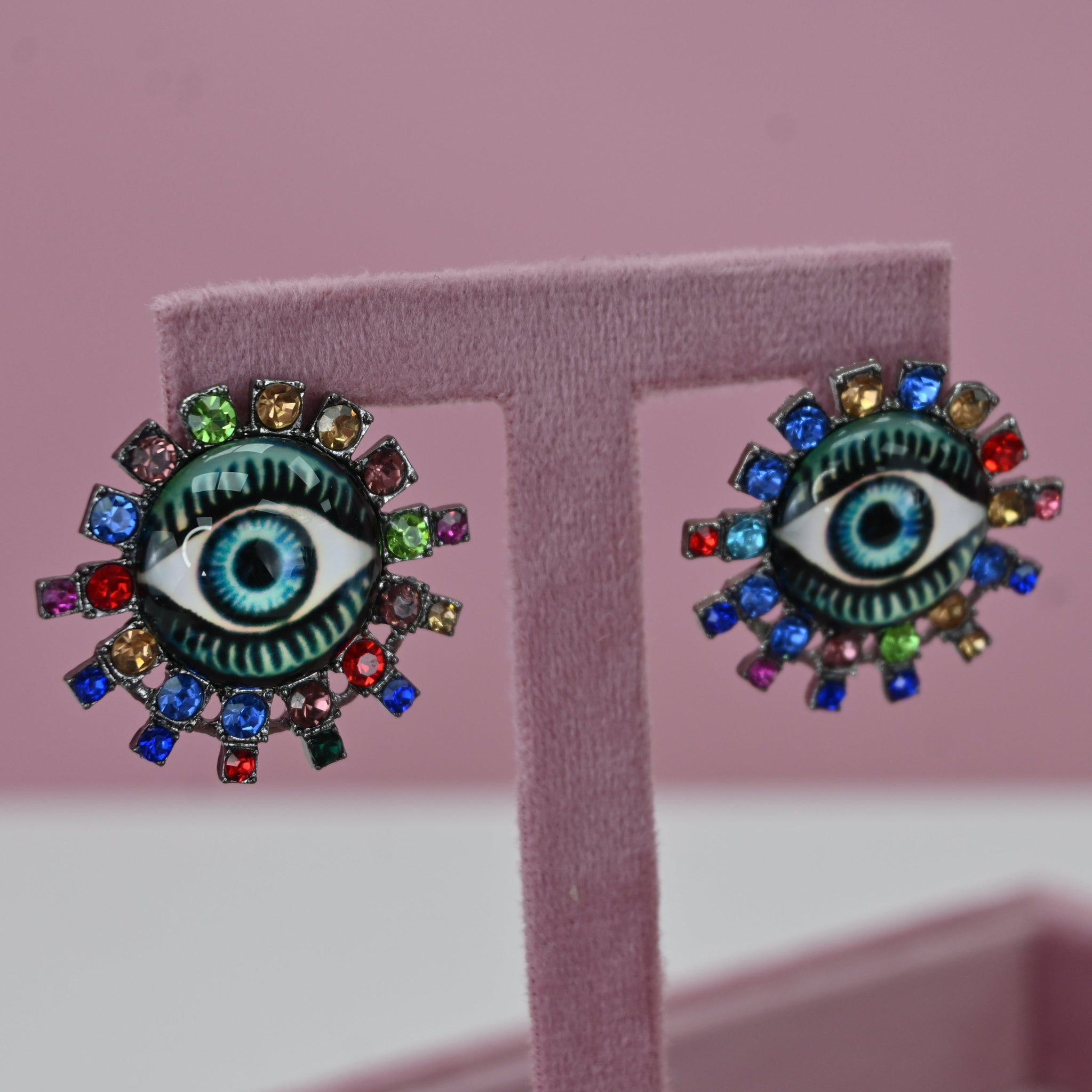 COLORFUL EYE EARRINGS