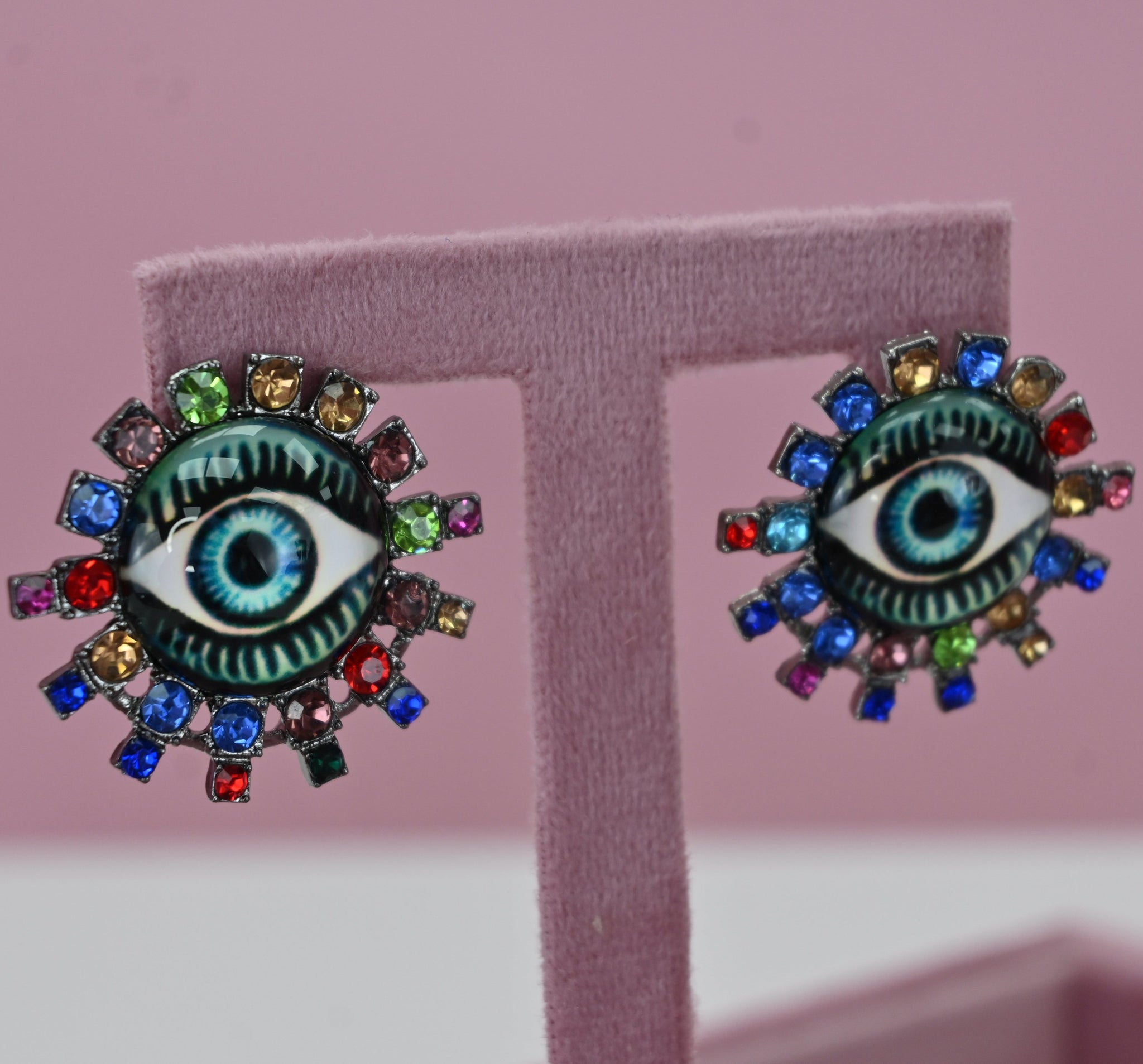 COLORFUL EYE EARRINGS