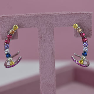 COLORFUL CUFF EARRINGS