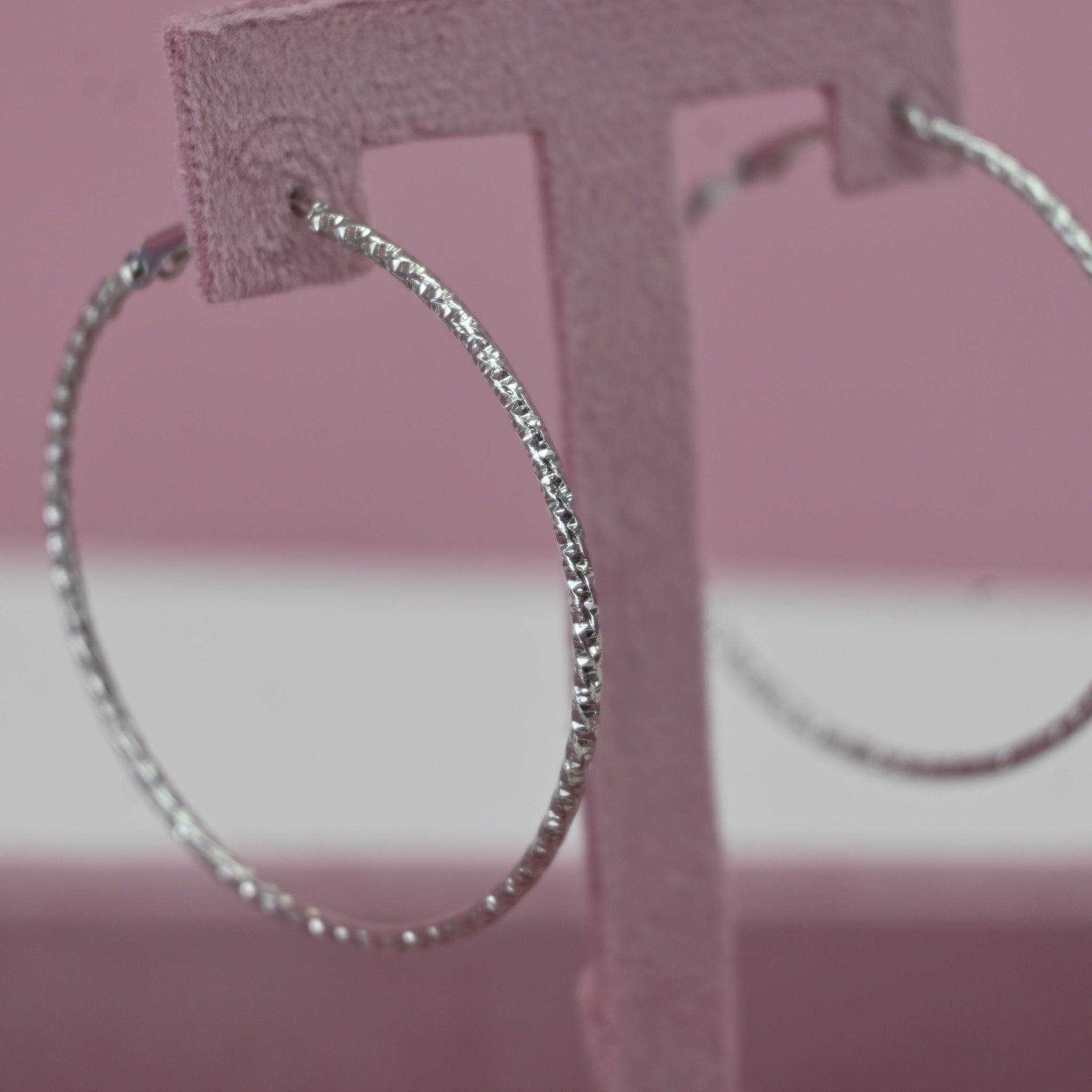 SILVER HOOP EARRING