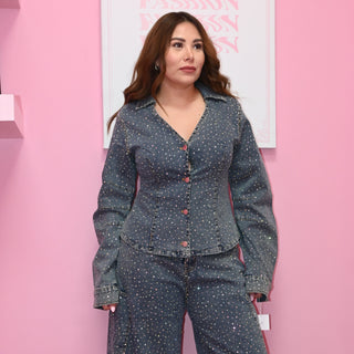 CRYSTALES DENIM SET