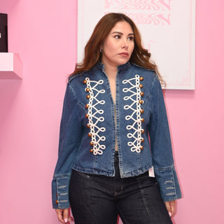 DENIM NAPOLEON JACKET