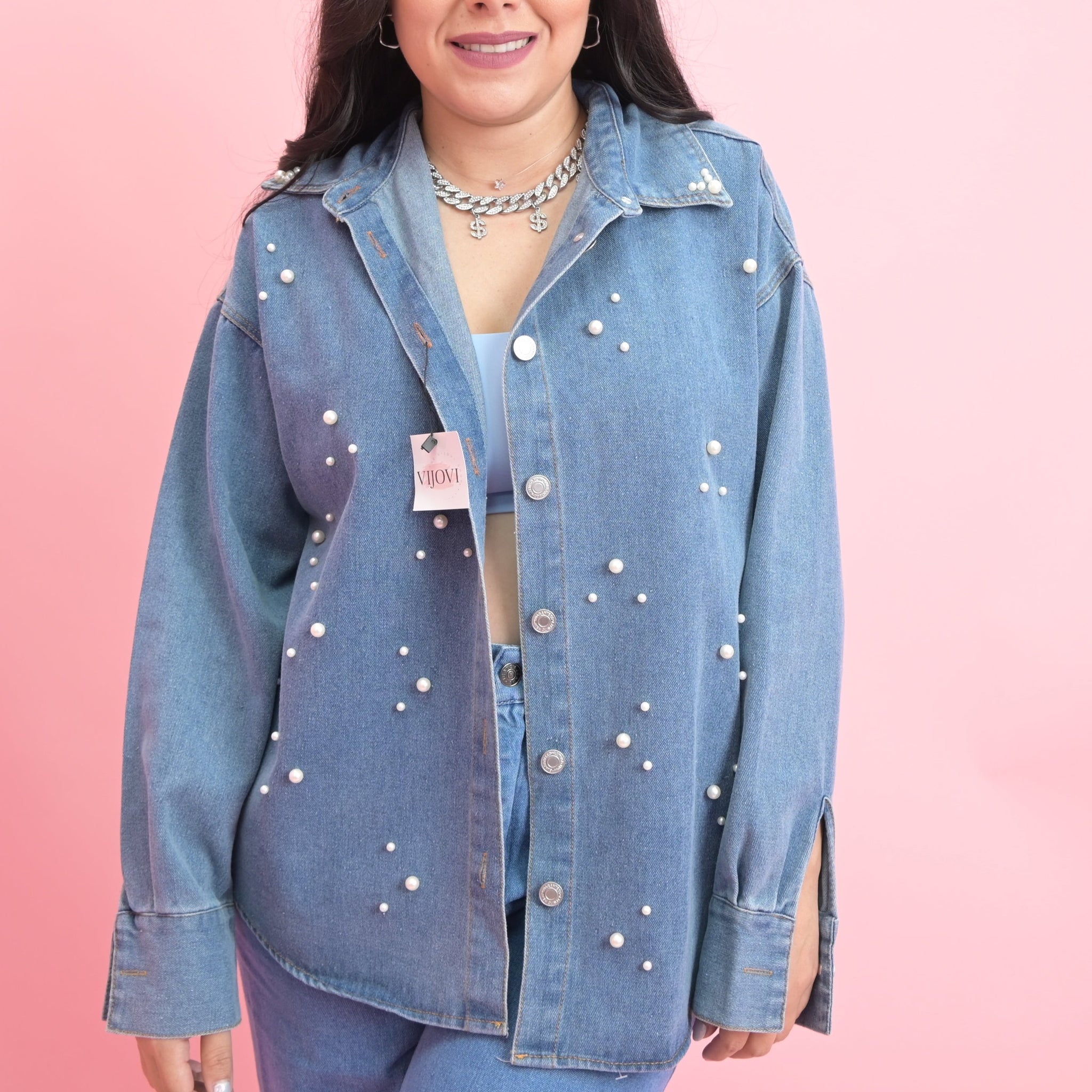 PEARL DENIM SHIRT