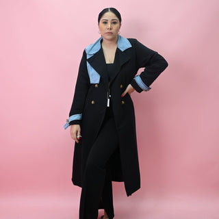 BLACK DENIM GABARDINA