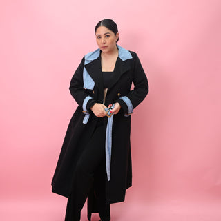 BLACK DENIM GABARDINA