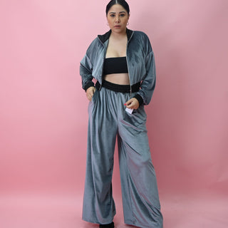 GREY PANT SET