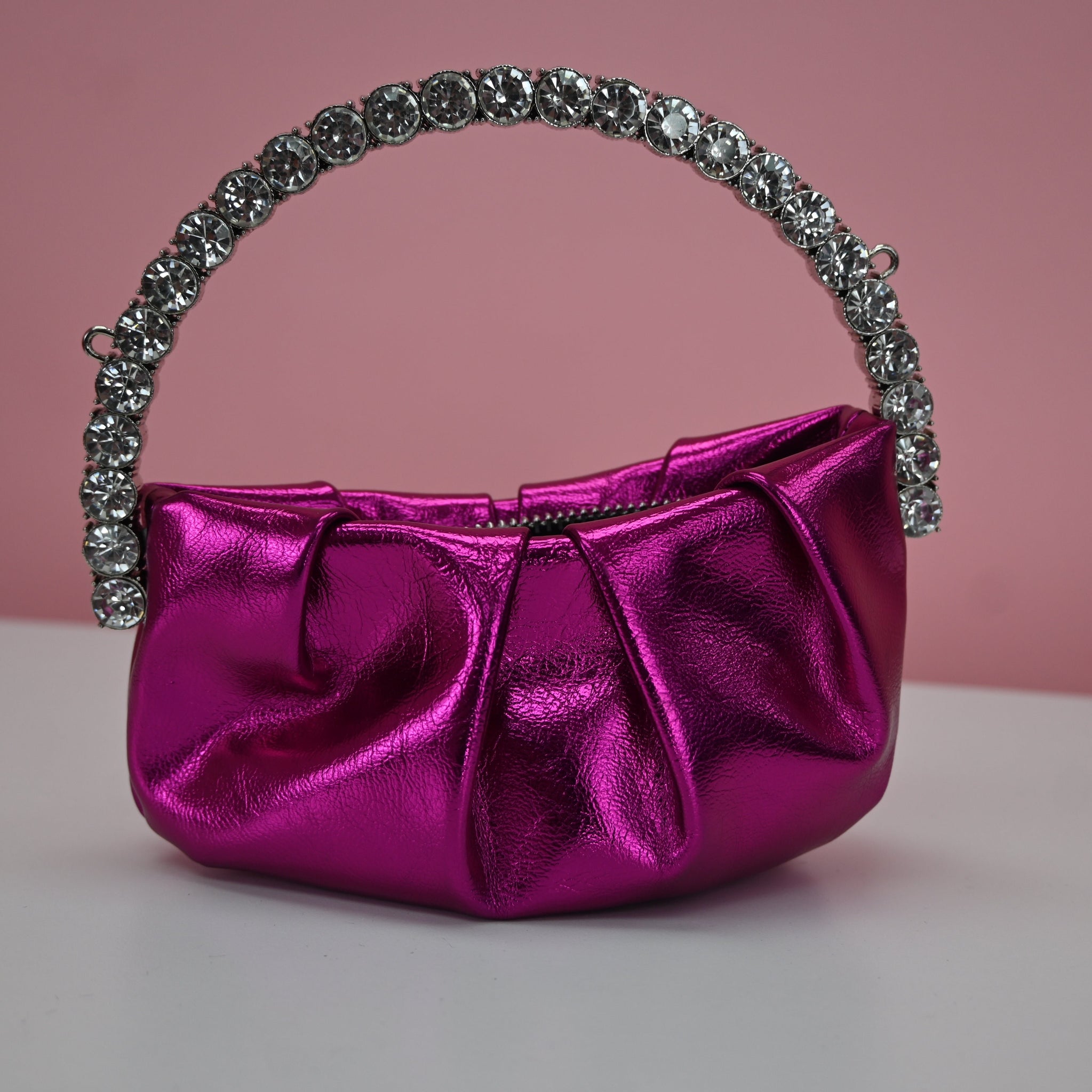 PINK METALIC BAG