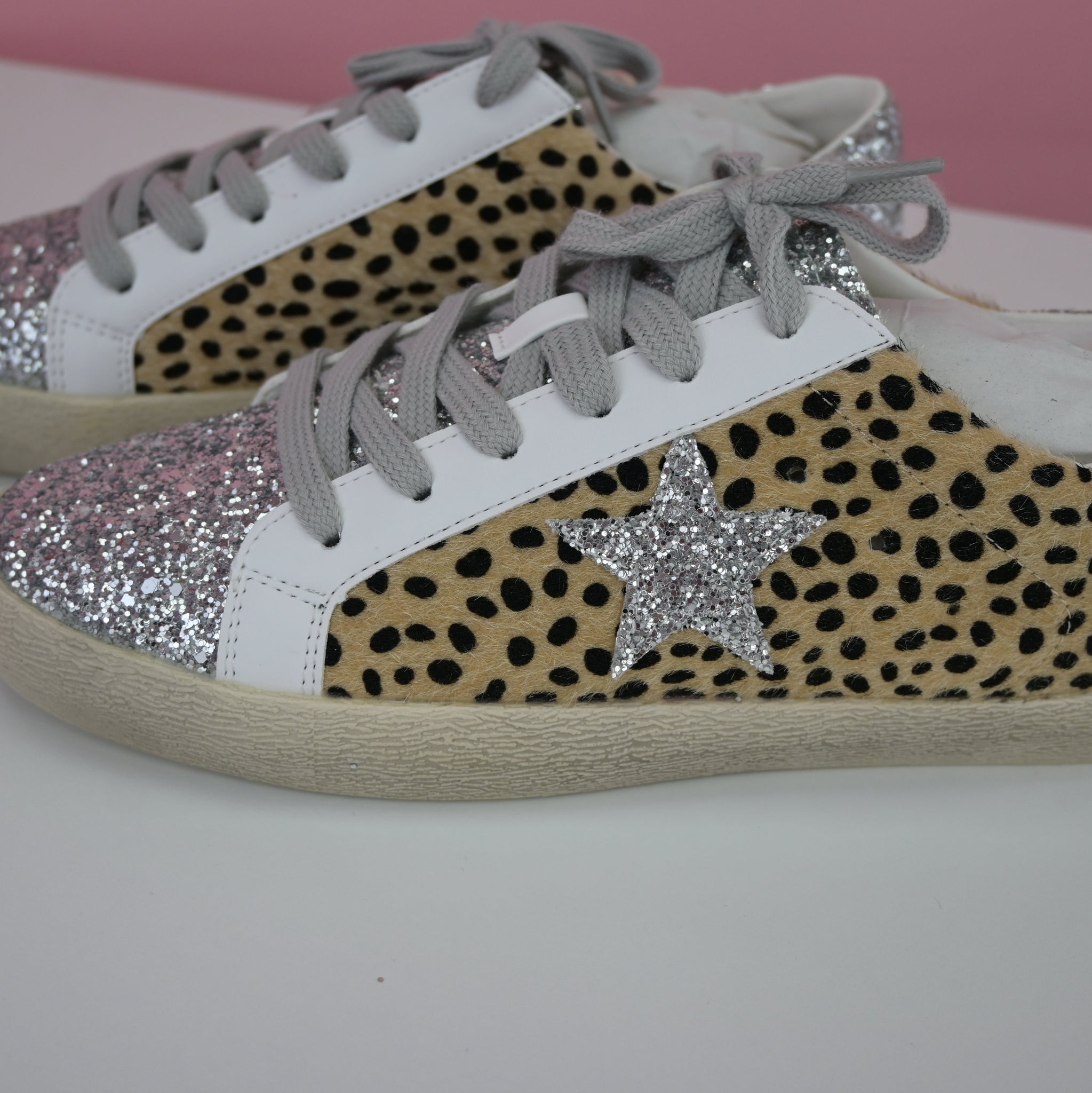 LEOPARD GLITER TENIS