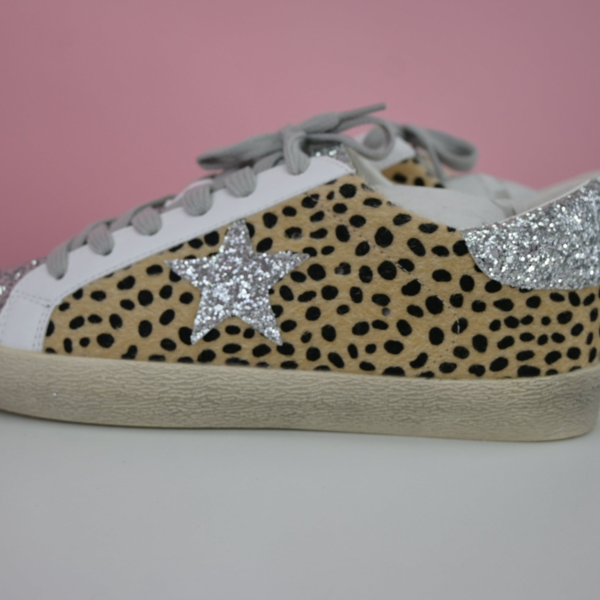 LEOPARD GLITER TENIS