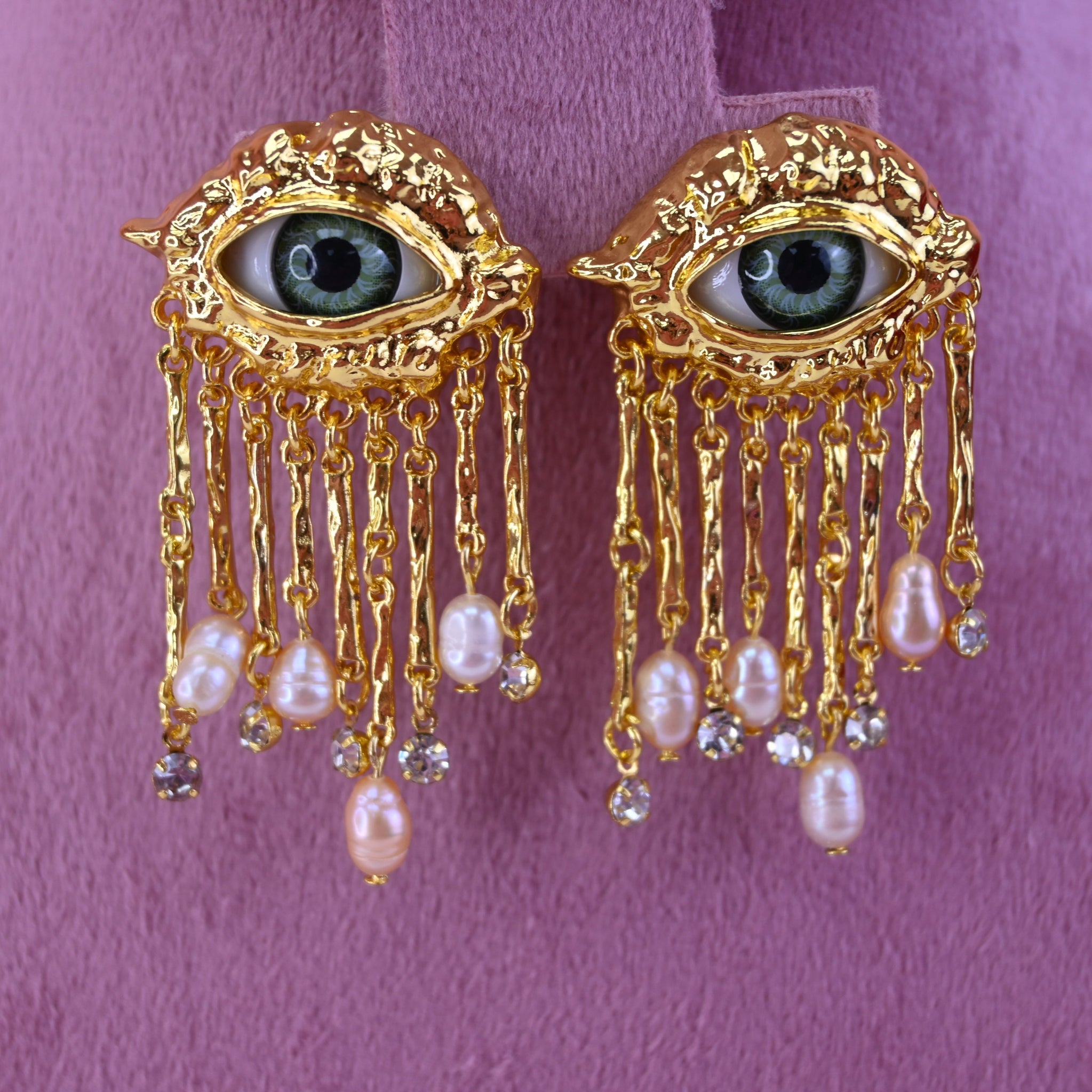 EYE GOLD EARRING