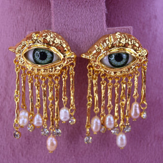 EYE GOLD EARRING