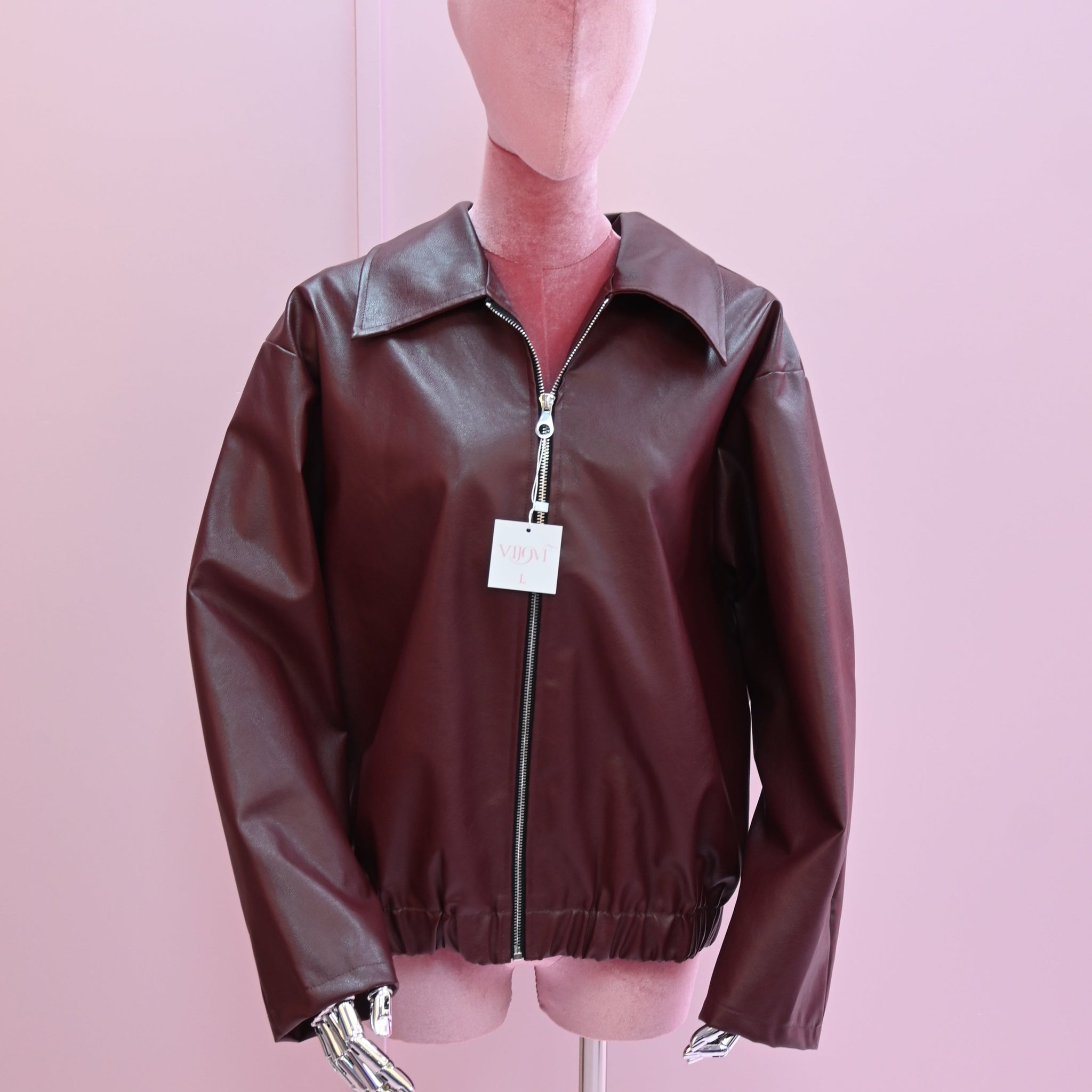 WINE BOMBER JACKET