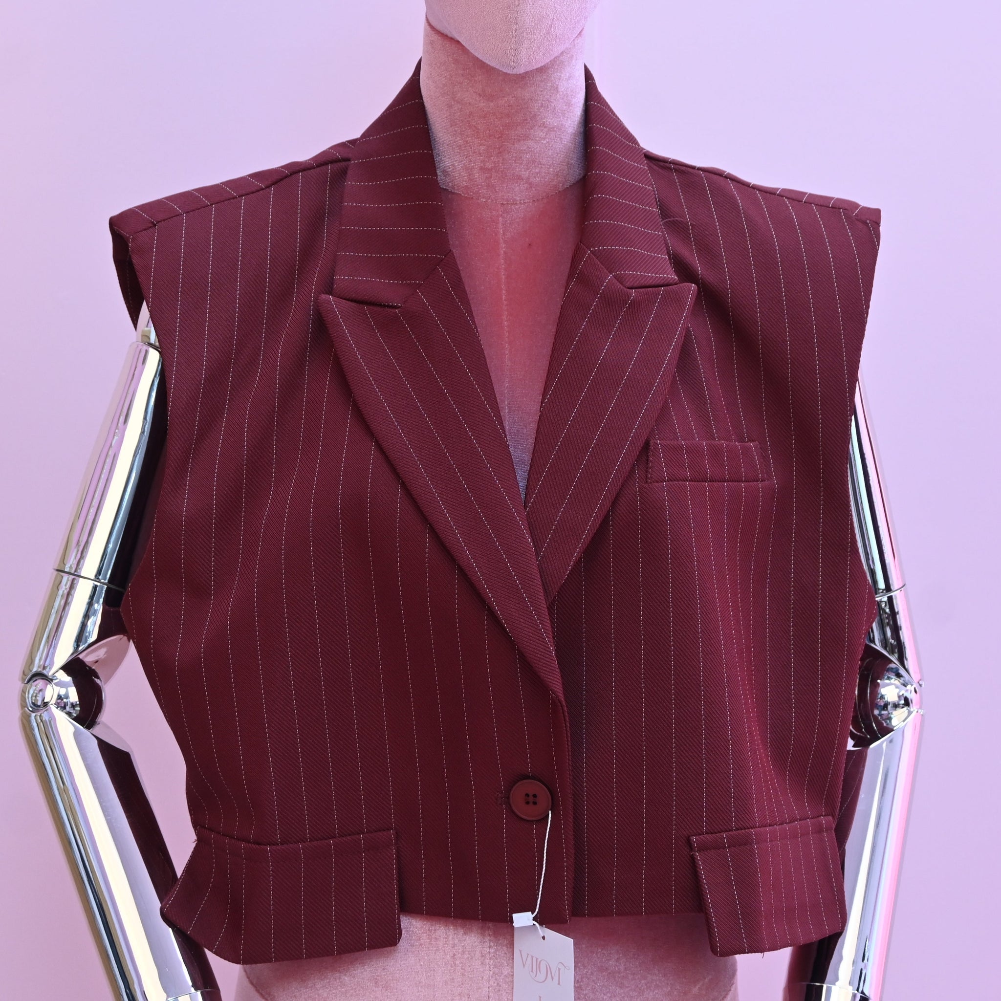 STRIPE WINE VEST