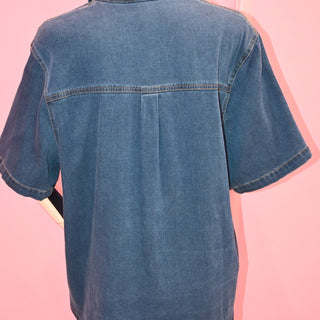 DENIM PLUS BLOUSE