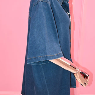 DENIM PLUS BLOUSE
