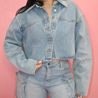 CROP CRYSTAL JACKET