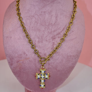 GOLD CRUZ NECKLACE