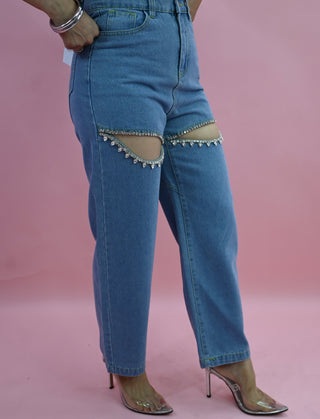 OPEN CRISTAL JEANS