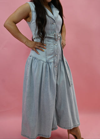 VESTIDO DENIM MÁXIMO