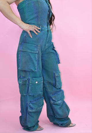 DENIM JUMPSUIT