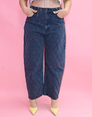 DARK DENIM BARREL