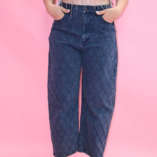 DARK DENIM BARREL