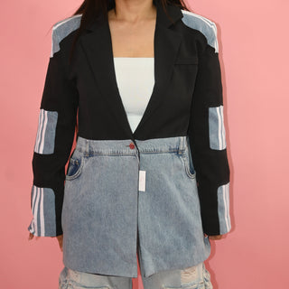 DENIM BLACK COAT