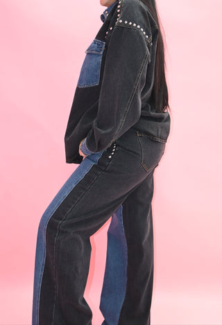 2 COLORS DENIM SET