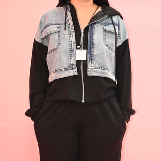 DENIM CONTRAST SET
