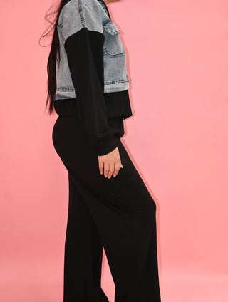 DENIM CONTRAST SET