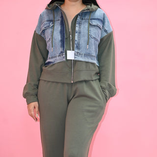 DENIM CONTRAST SET