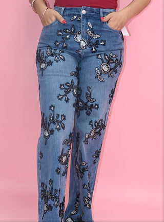 SEQUIN JEANS